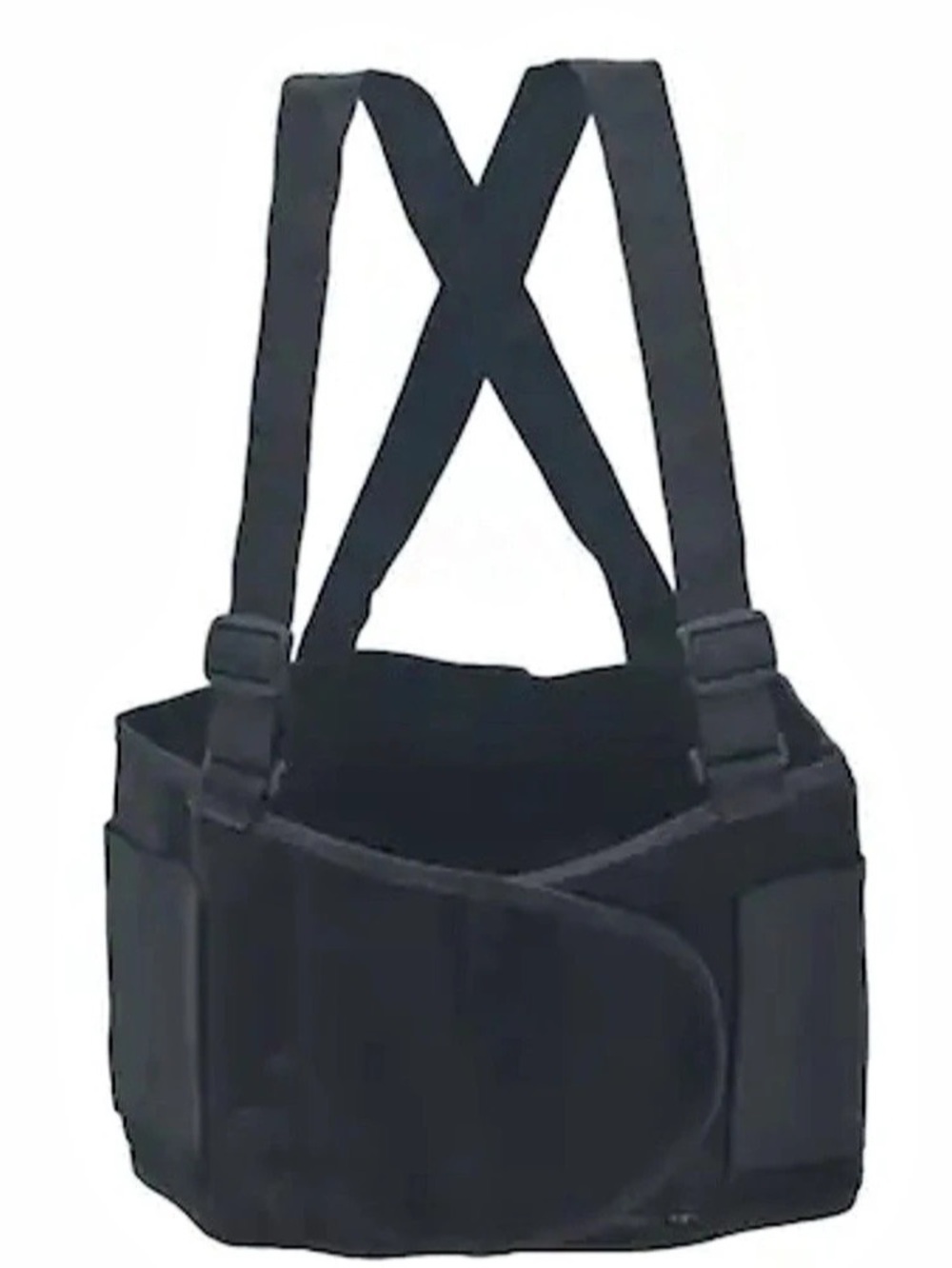 Extra Strength Back Support Belt Brace w/ Adjustable Straps & Waistband, size S